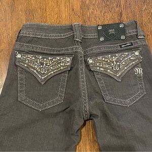 NWT Miss Me Stud gray jean 27